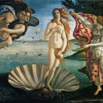 Botticelli's Birth of Venus, in the Uffizi, Florence