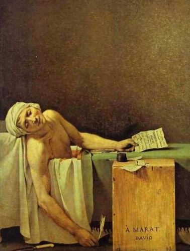 'Death of Marat' by Jacques Louis David
