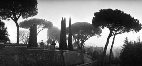 Castel Gandolfo in the fog