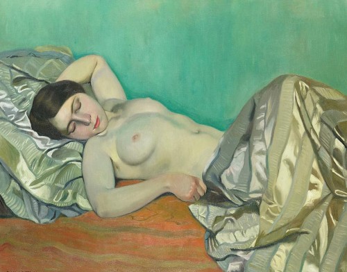 Reclining Woman - painting by Felix Vallotton 1913