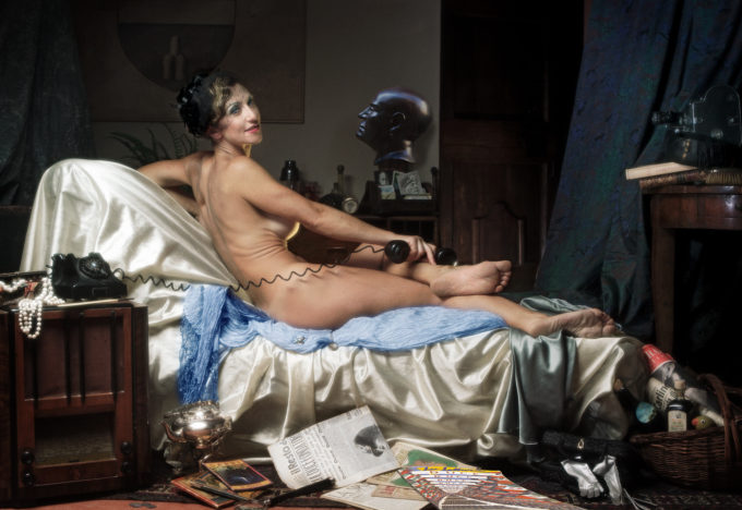 Fascisca based on Ingres Grande Odalisque updated to make it more relevant