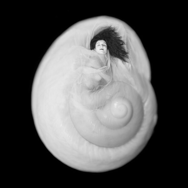woman in nautilus shell